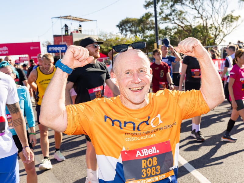 Runners at the finish line