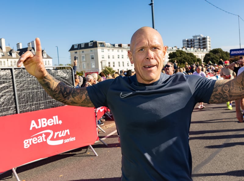 Runners at the finish line