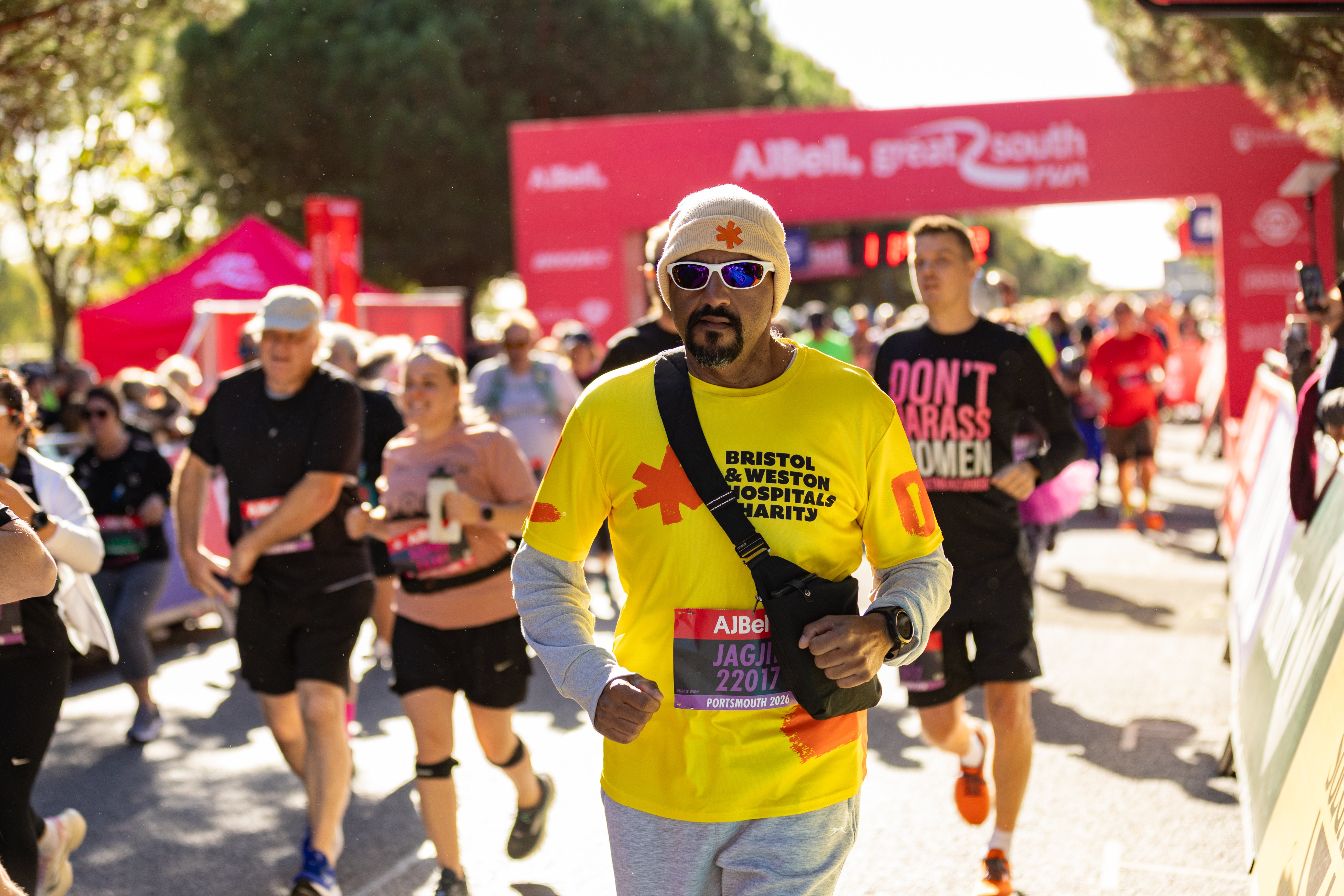 Great South Run purple wave