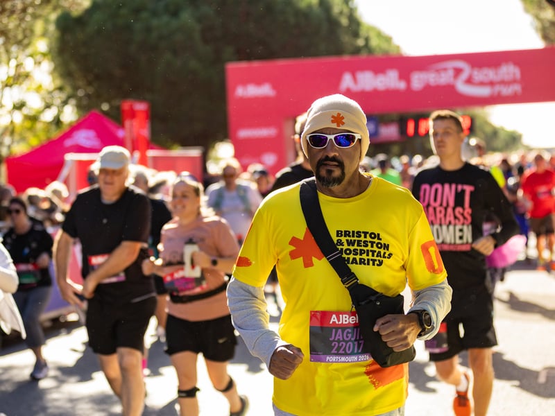 Great South Run purple wave