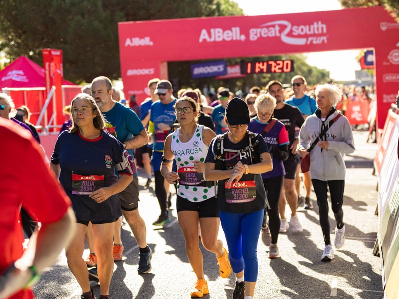 Great South Run purple wave