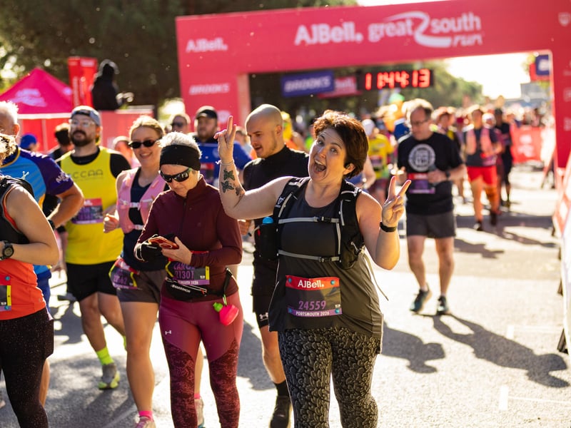 Great South Run purple wave