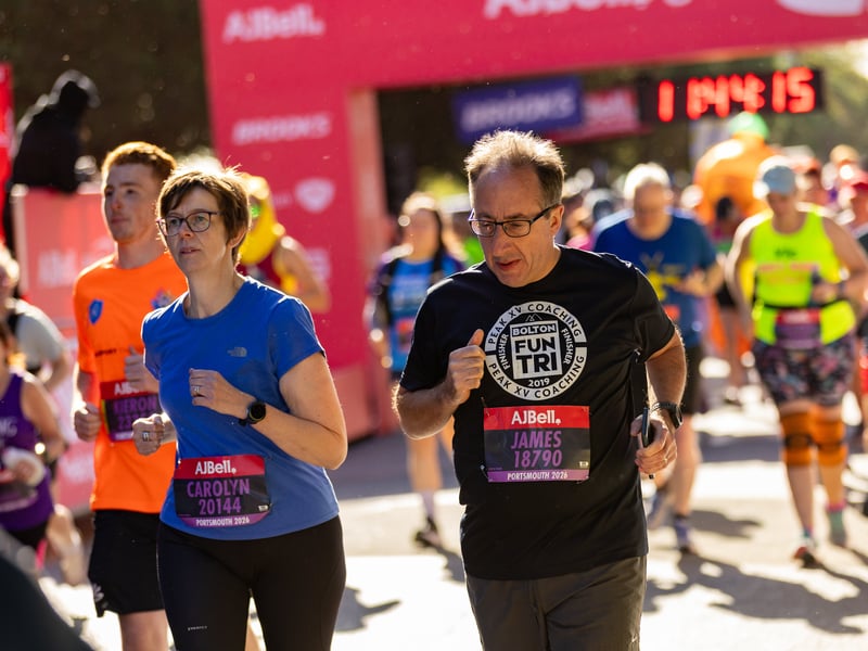 Great South Run purple wave