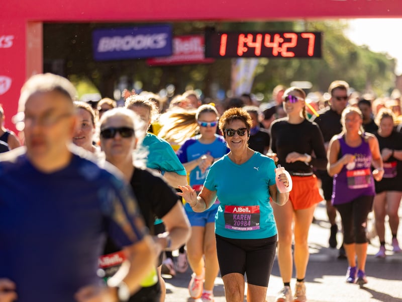 Great South Run purple wave