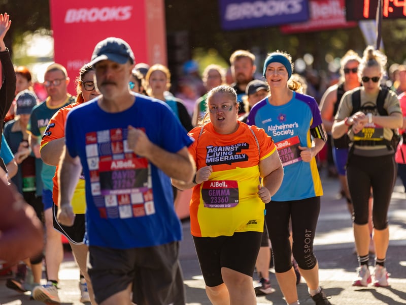 Great South Run purple wave