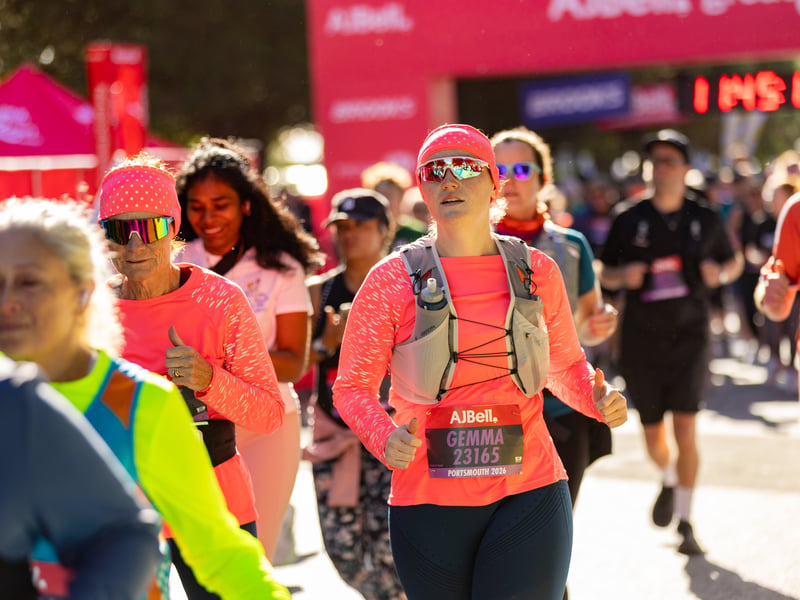 Great South Run purple wave