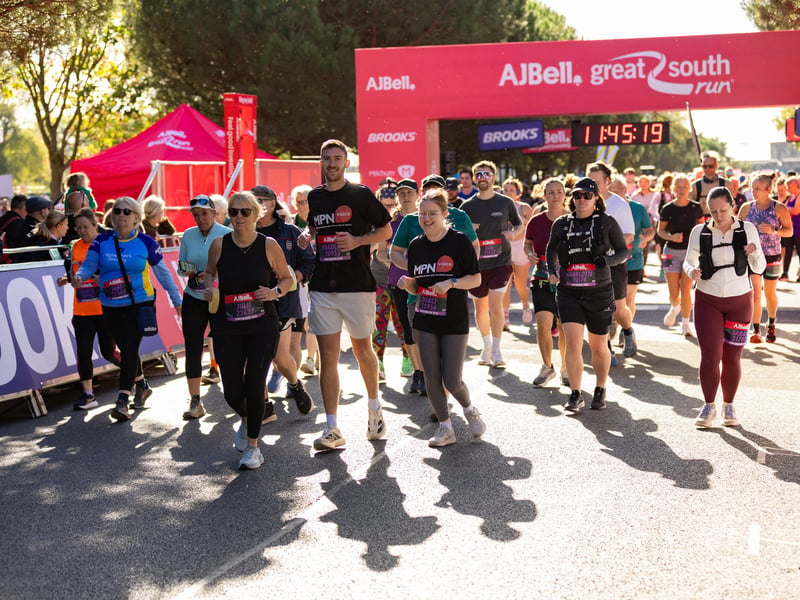 Great South Run purple wave