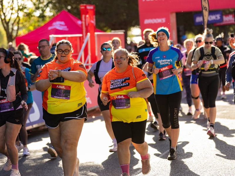 Great South Run purple wave