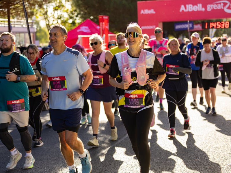 Great South Run purple wave
