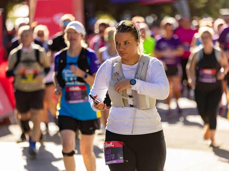 Great South Run purple wave