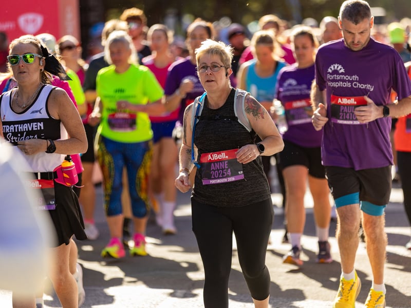 Great South Run purple wave