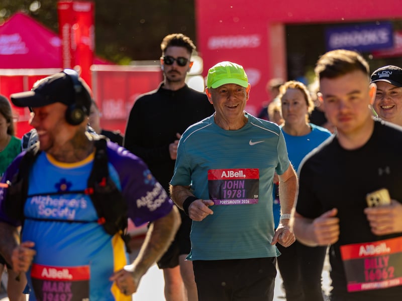 Great South Run purple wave
