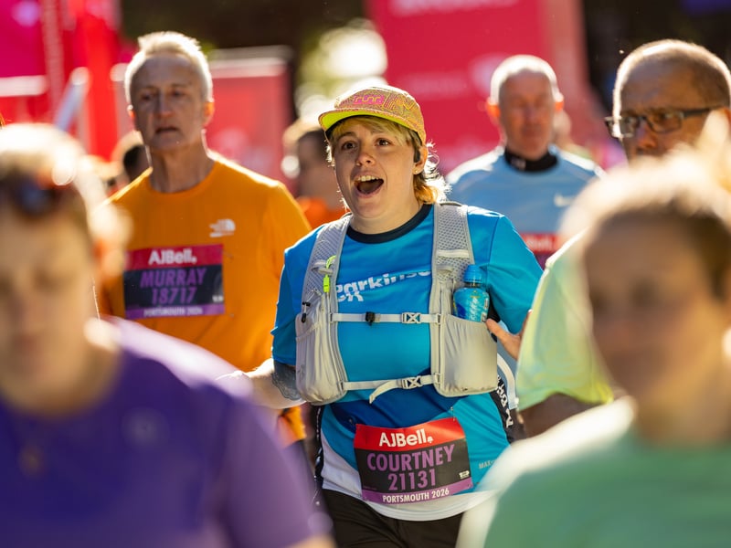 Great South Run purple wave