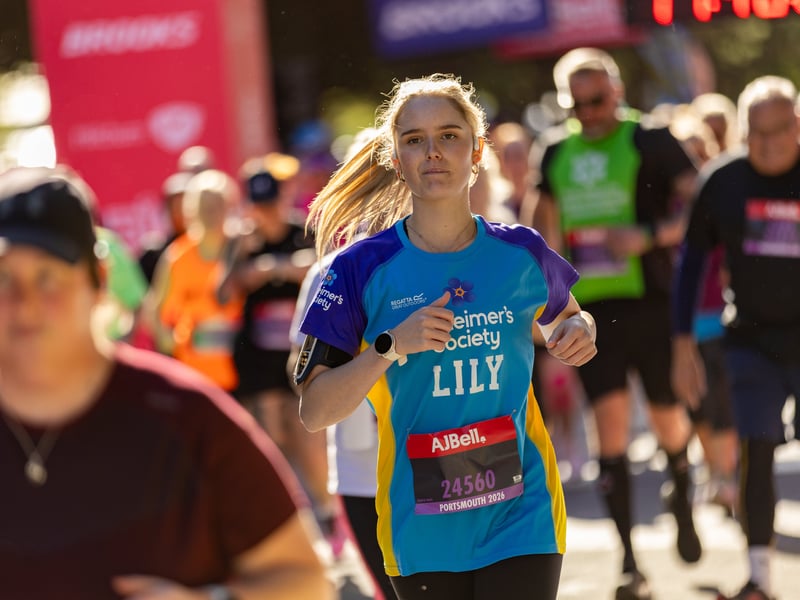 Great South Run purple wave