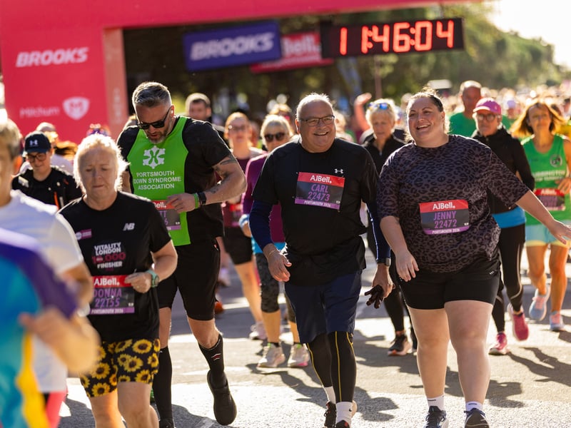 Great South Run purple wave