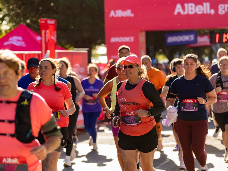 Great South Run purple wave