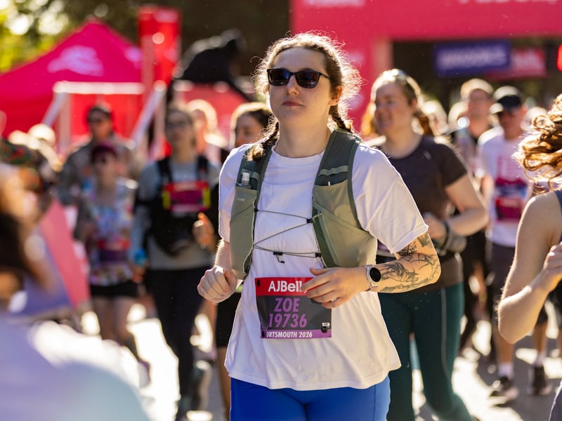 Great South Run purple wave