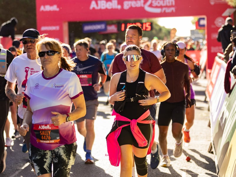 Great South Run purple wave