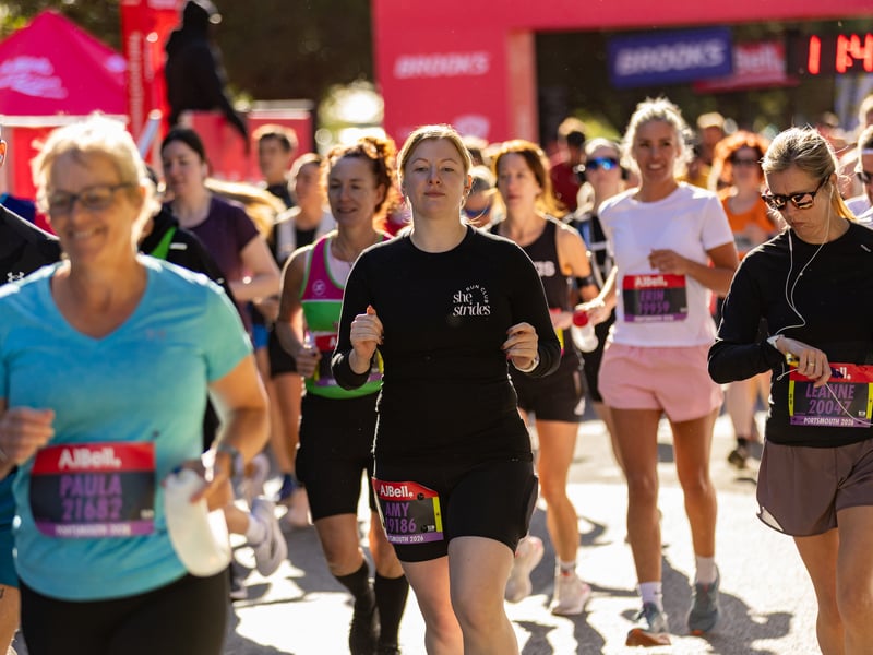 Great South Run purple wave