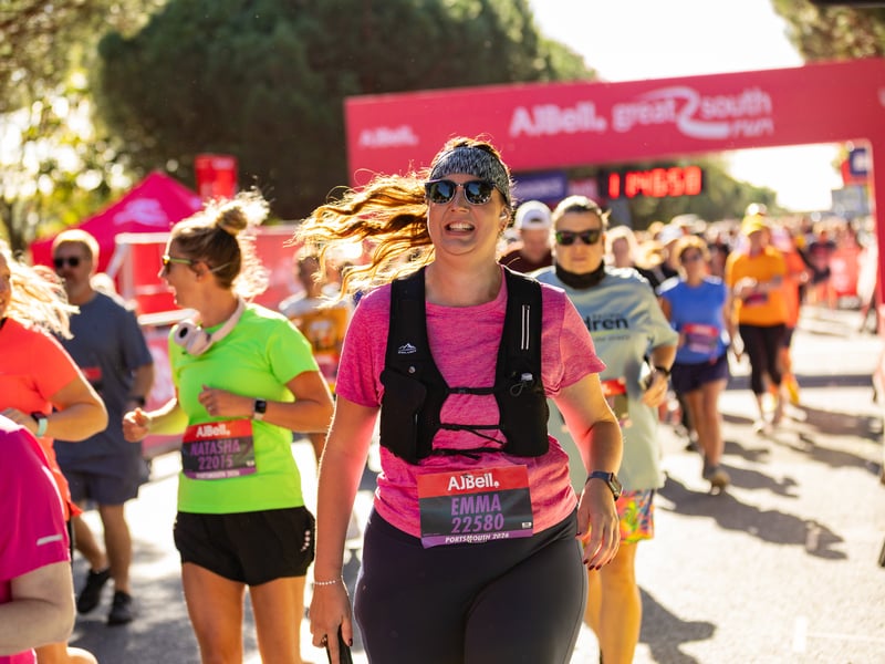 Great South Run purple wave