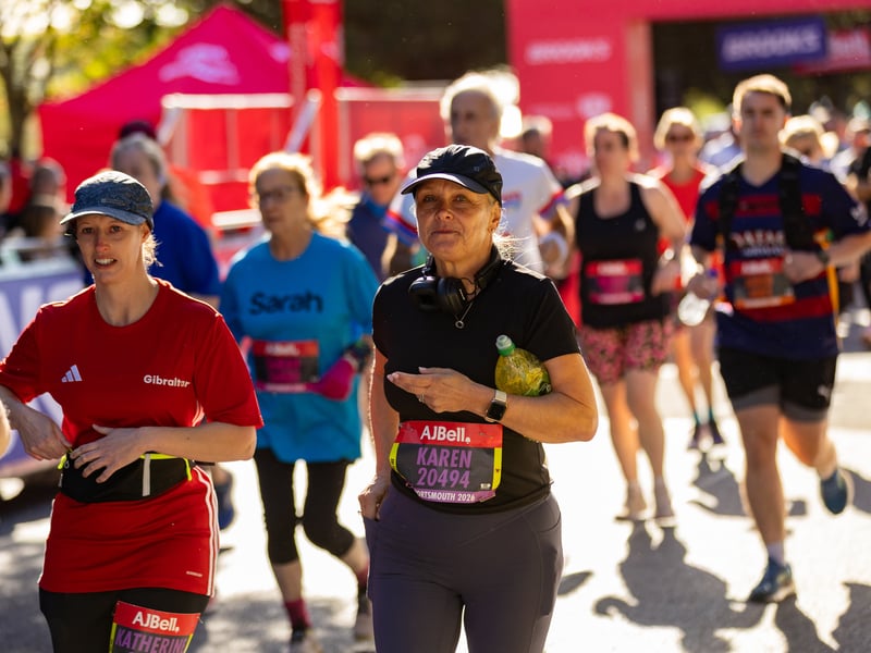 Great South Run purple wave