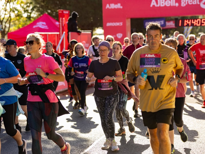 Great South Run purple wave