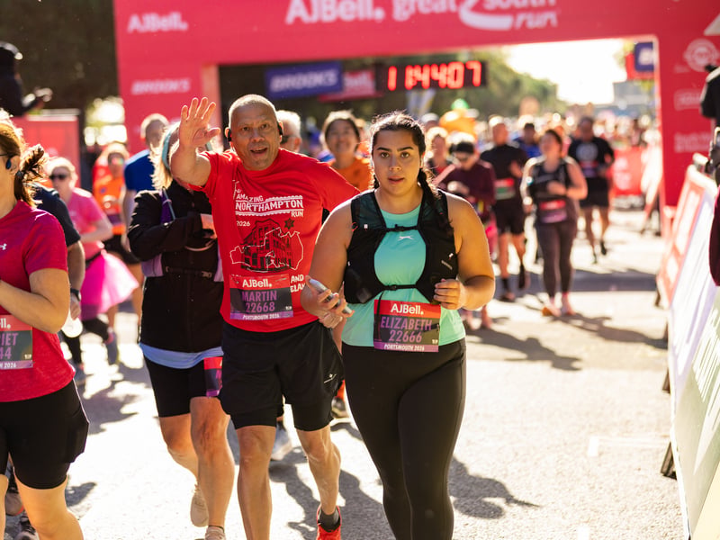 Great South Run purple wave