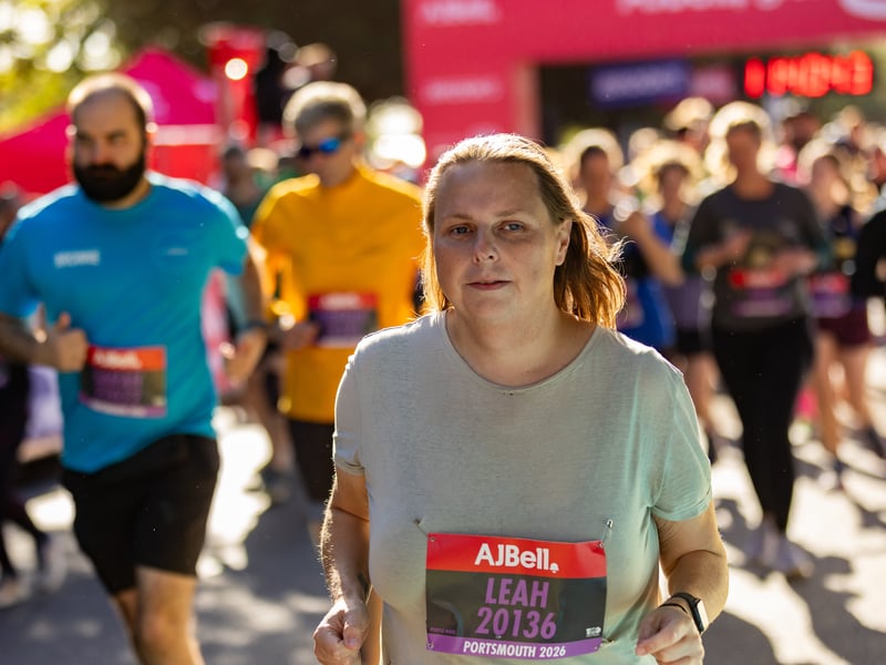 Great South Run purple wave