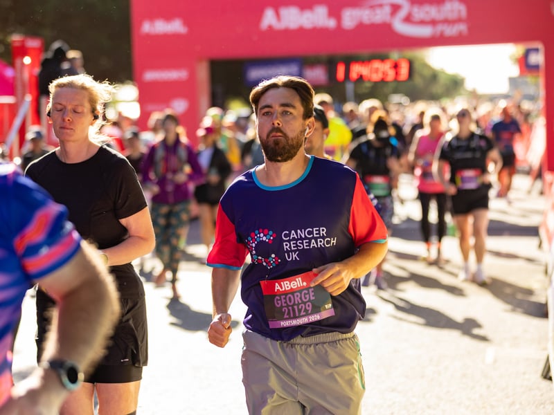 Great South Run purple wave