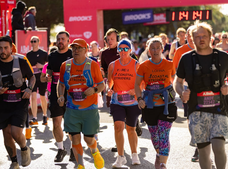 Great South Run purple wave