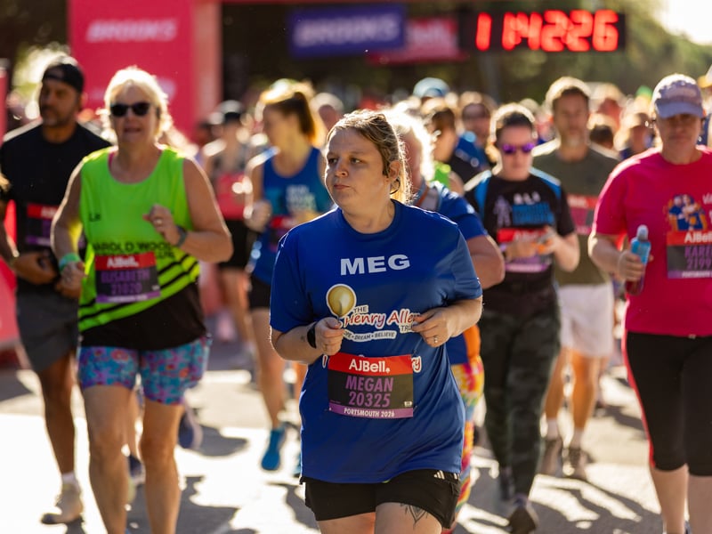 Great South Run purple wave