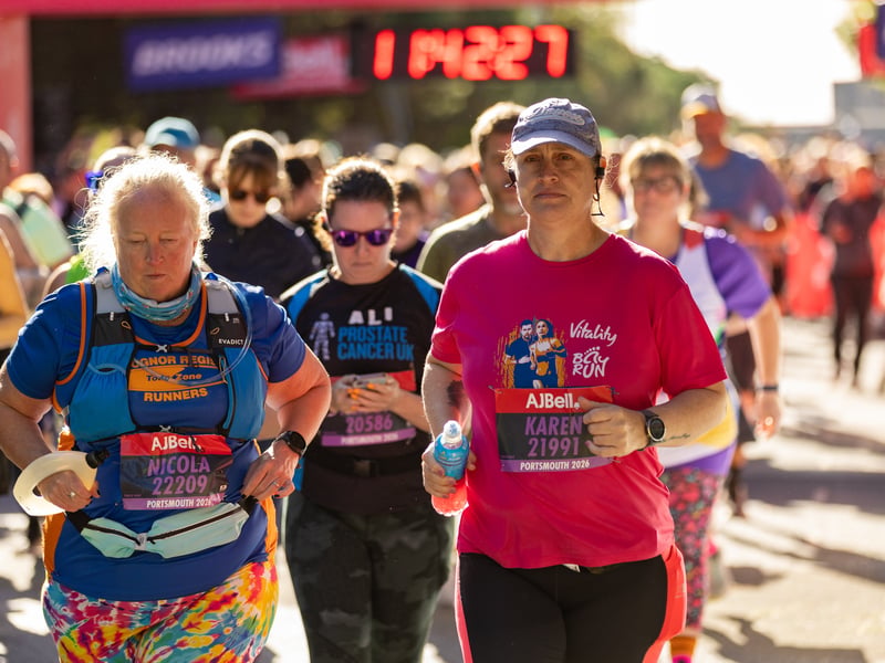 Great South Run purple wave