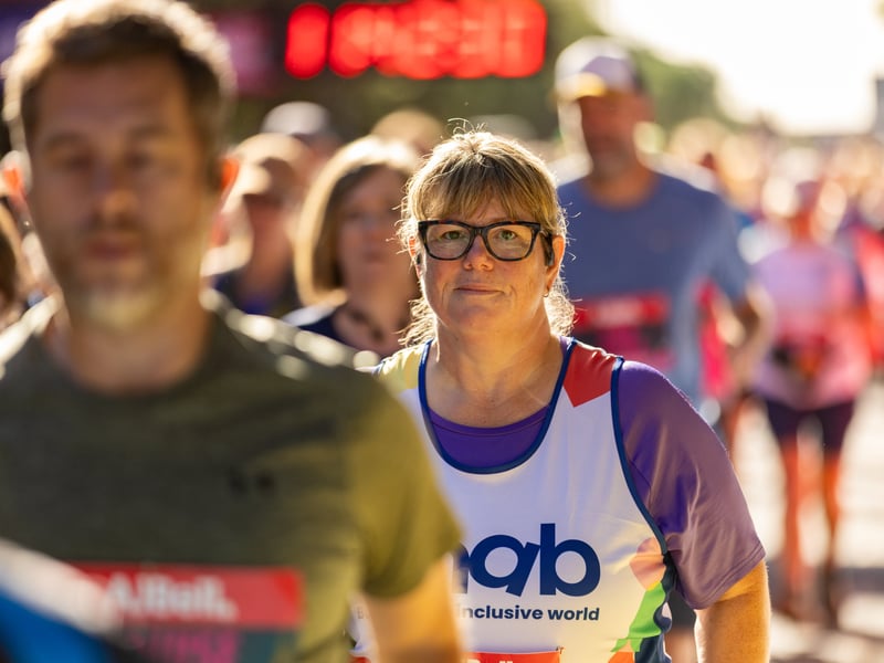 Great South Run purple wave