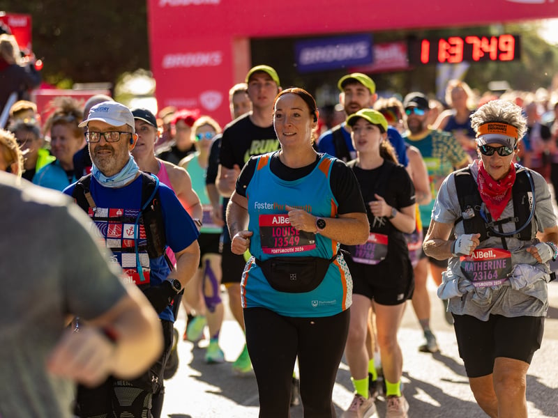 Great South Run purple wave