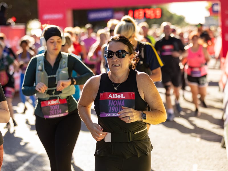 Great South Run purple wave