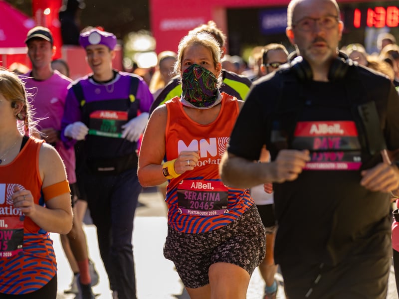 Great South Run purple wave