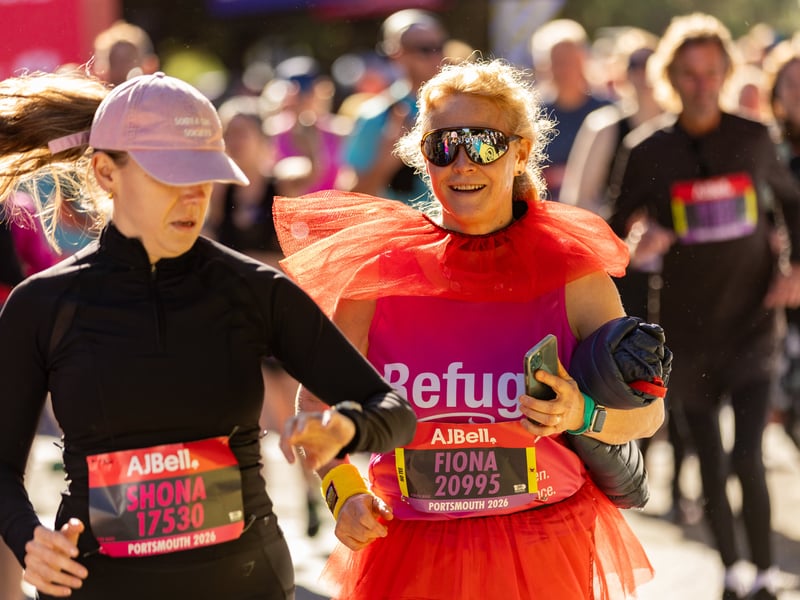 Great South Run purple wave