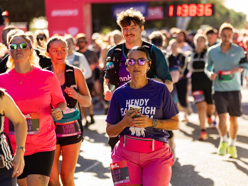 Great South Run purple wave