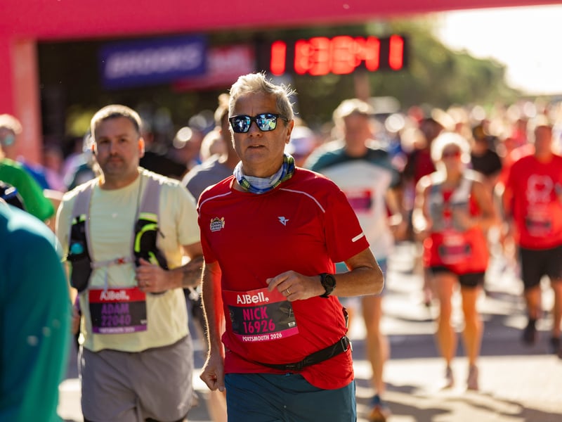 Great South Run purple wave