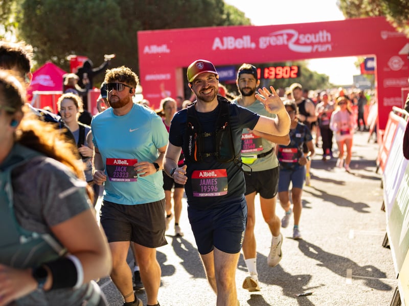 Great South Run purple wave