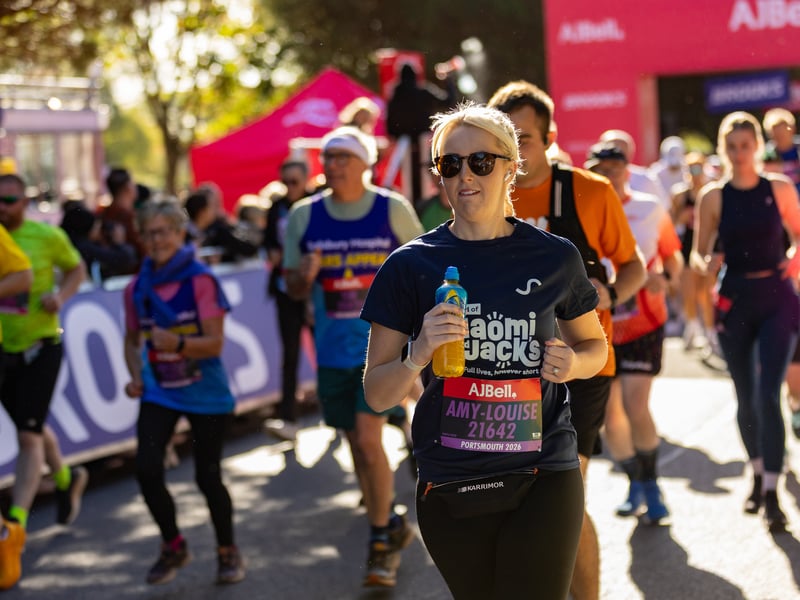 Great South Run purple wave