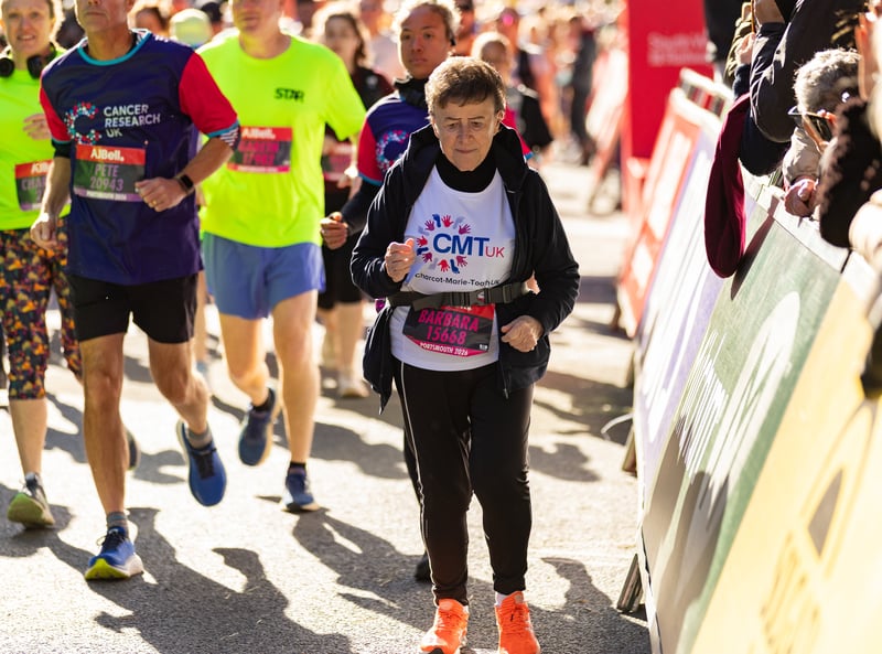 Great South Run purple wave