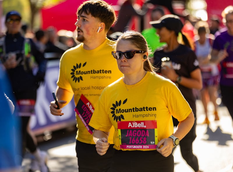 Great South Run purple wave