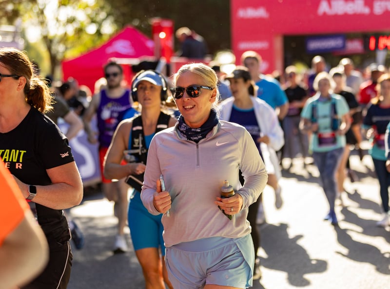 Great South Run purple wave