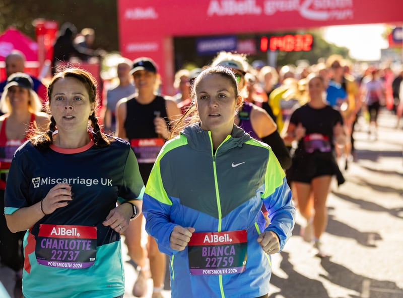 Great South Run purple wave