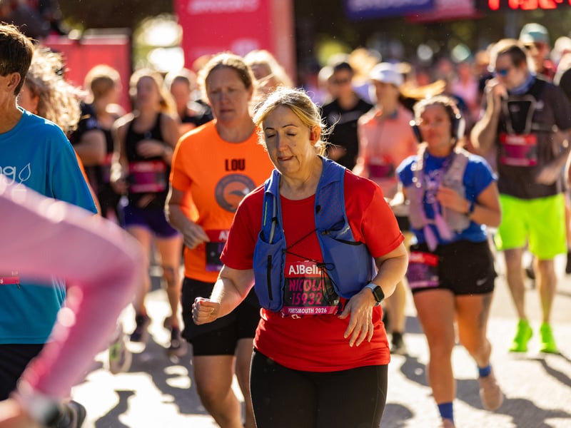 Great South Run 2026 blue and pink waves
