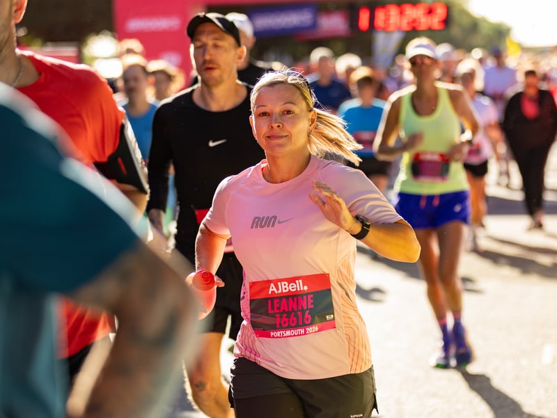 Great South Run 2026 blue and pink waves