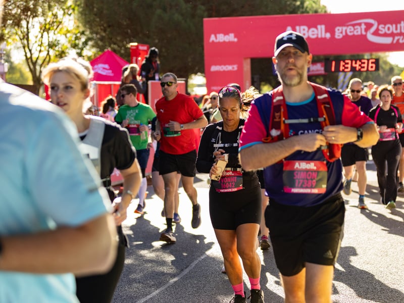Great South Run 2026 blue and pink waves