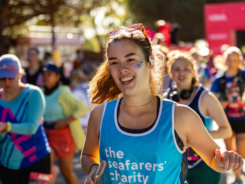 Great South Run 2026 blue and pink waves