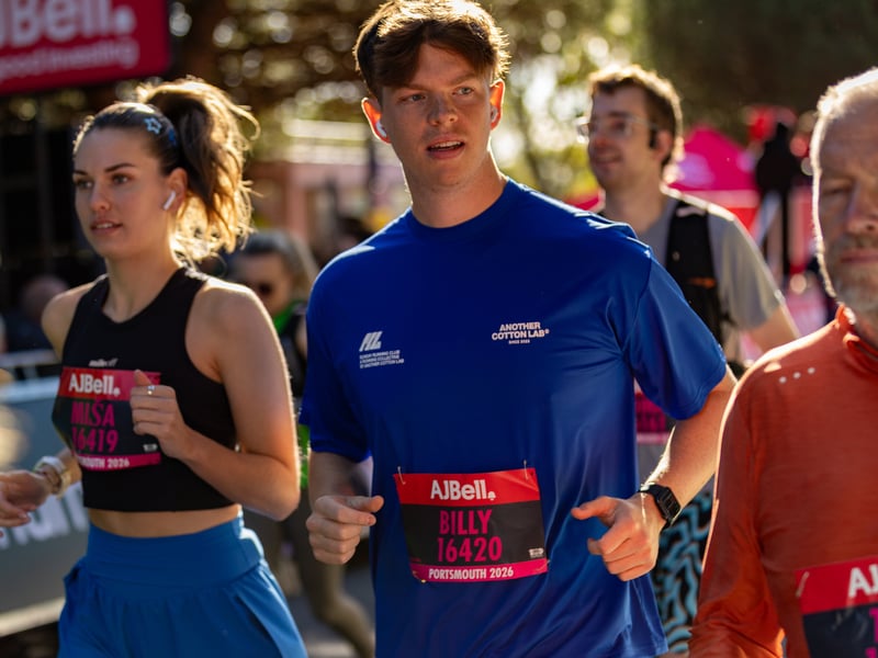 Great South Run 2026 blue and pink waves
